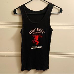 Fireball Whisky Ribbed Tank Top for Women